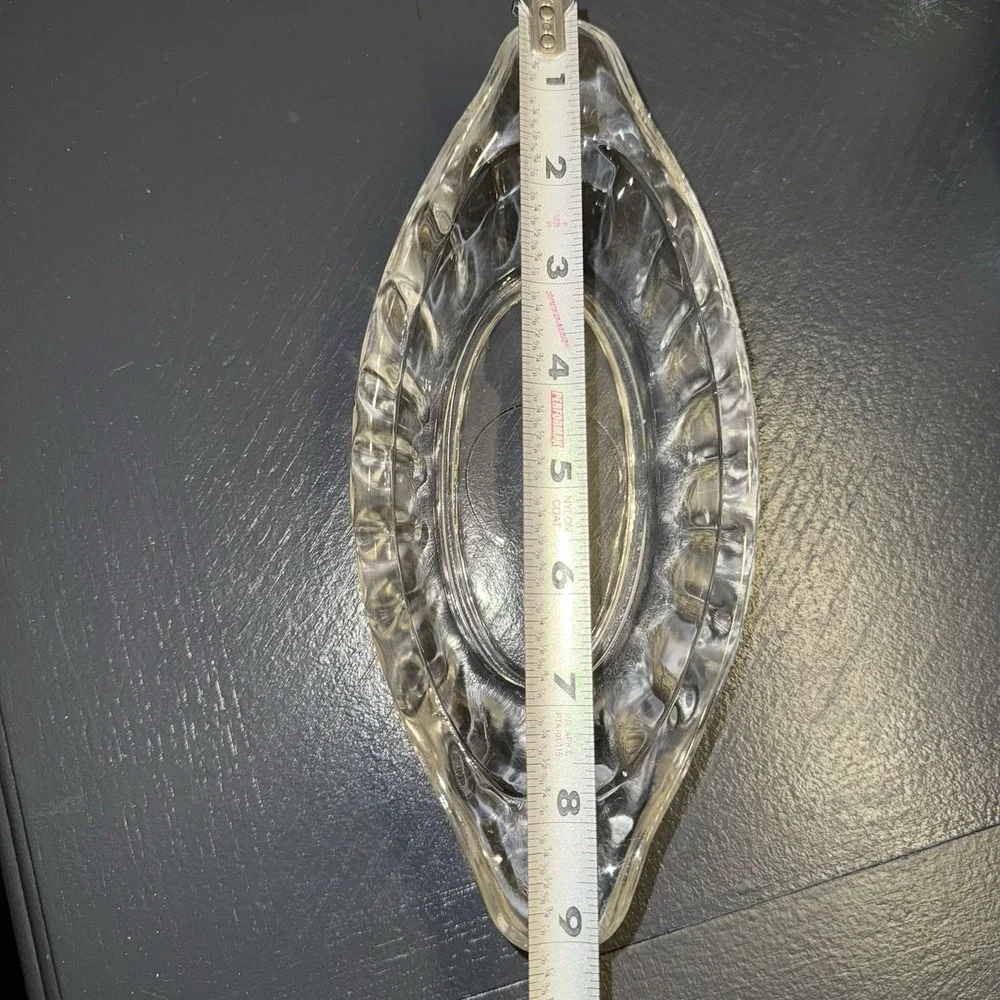 Vintage Libbey Clear Glass Banana Split Dish,‎ Relish, Sauce Boat